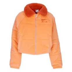 Veste côtelée orange hiver