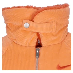 Veste côtelée orange hiver