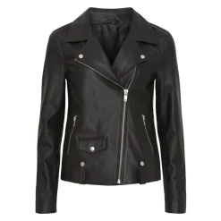 Veste de motard oversize avec détails argentés