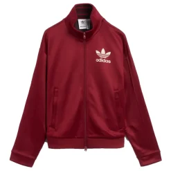Veste de survêtement bordeaux avec imprimé latéral