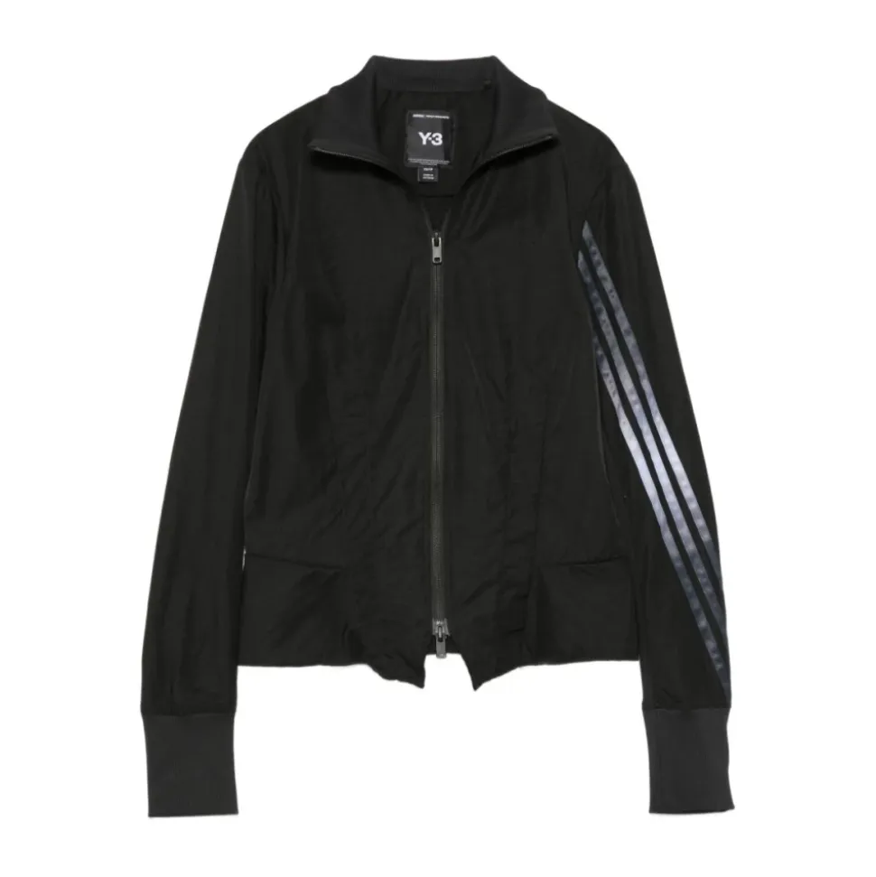 Veste de survêtement en nylon à 3 bandes dégradées