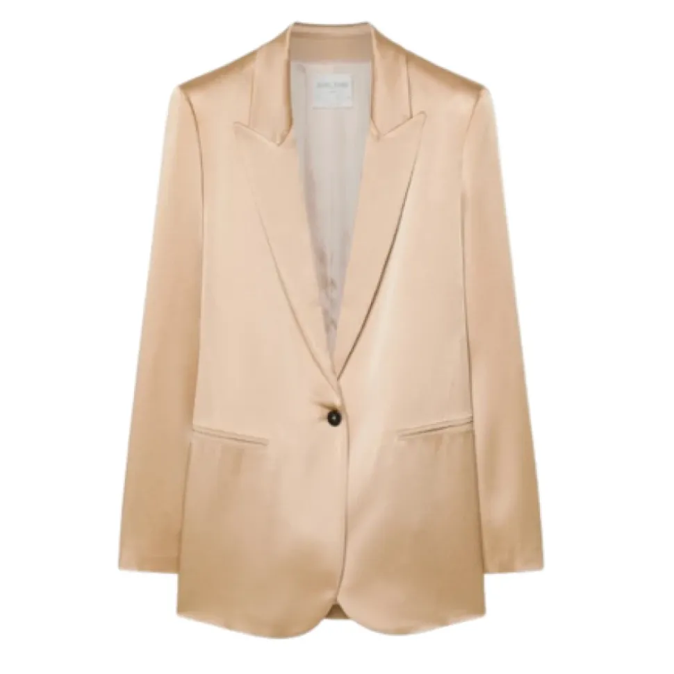 Veste élégante en envers satin
